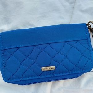 Blue Quilted Travelon Wallet